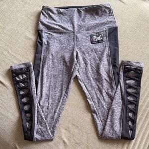 PINK Victoria's Secret Gray and Charcoal Leggings